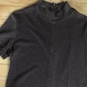 Mock Turtle short sleeve dress